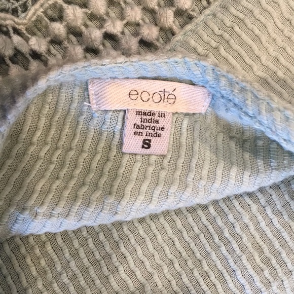 Ecoté Light Green Tank Top w/ Low Back - Picture 6 of 6